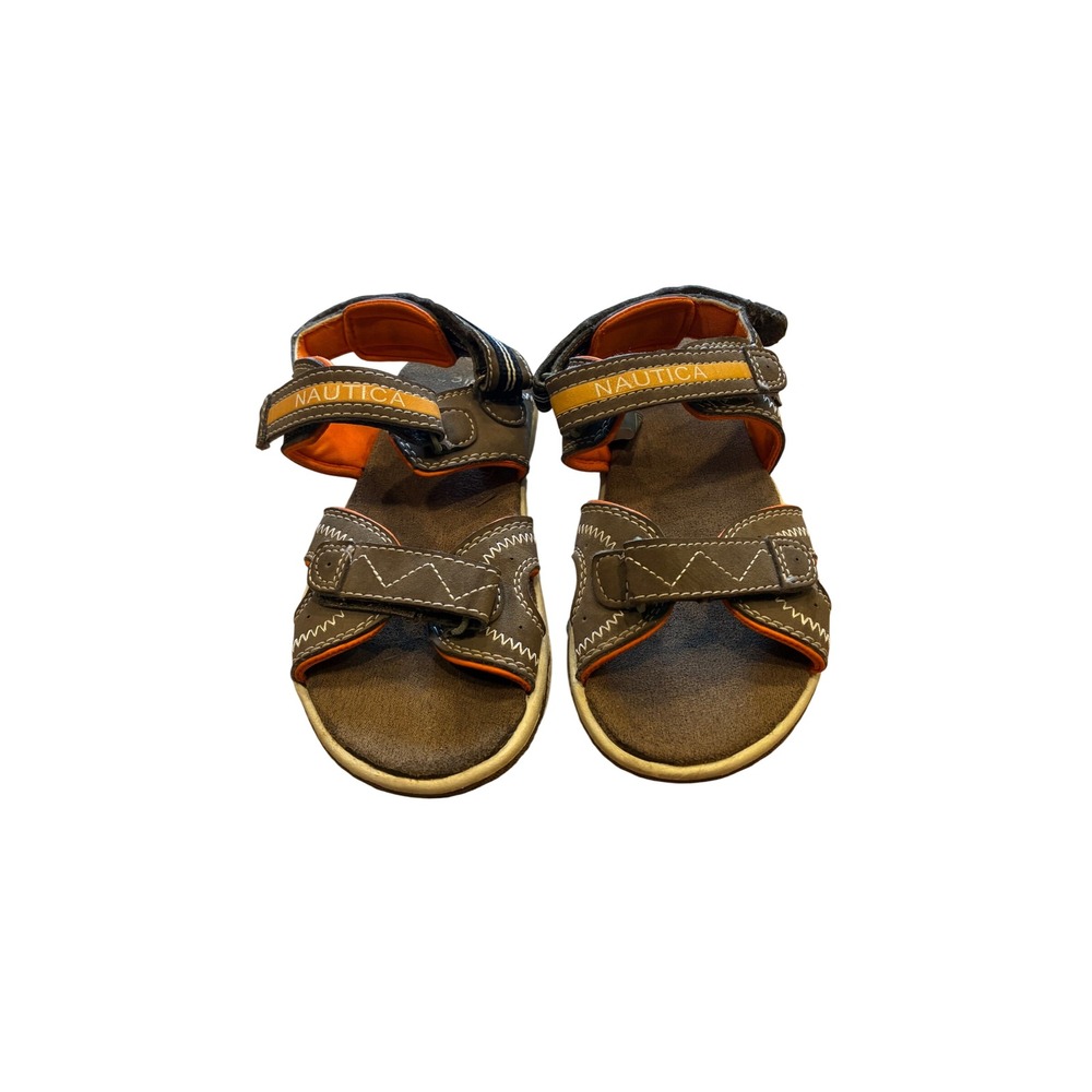 Nautica "Jamestown" boys' sport sandal — kids' size US 2 olive/brown
